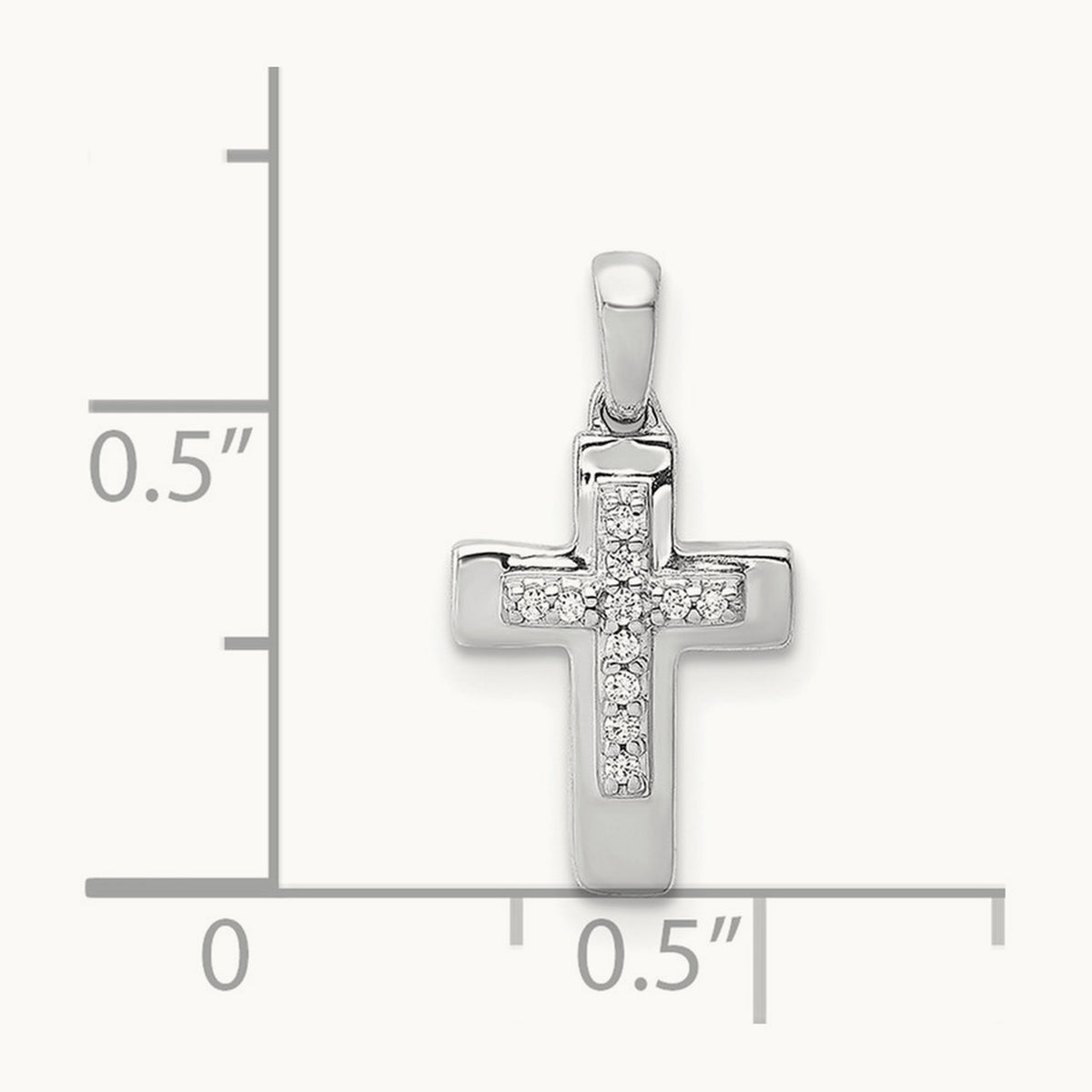 Diamond Cross Pendant — photo set