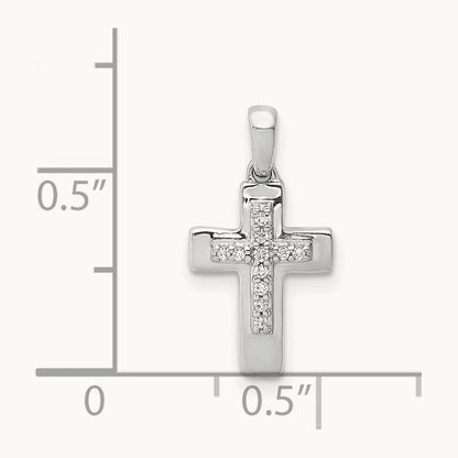 Diamond Cross Pendant — photo set