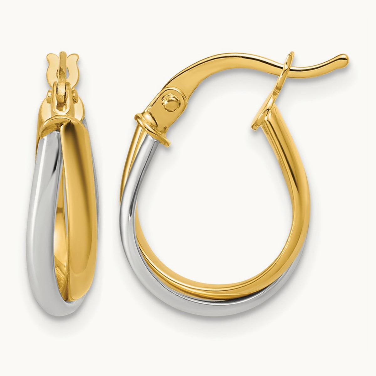 w/ Twisted Hoop Earrings — Leslie's — 16.9mm