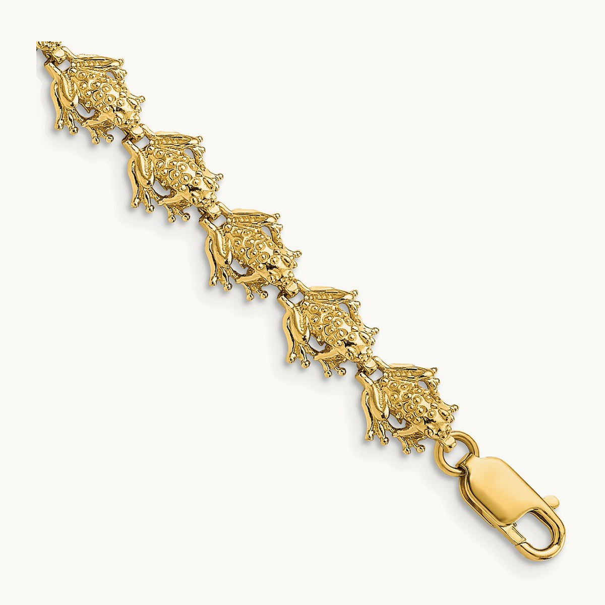 Frog Bracelet, 14K