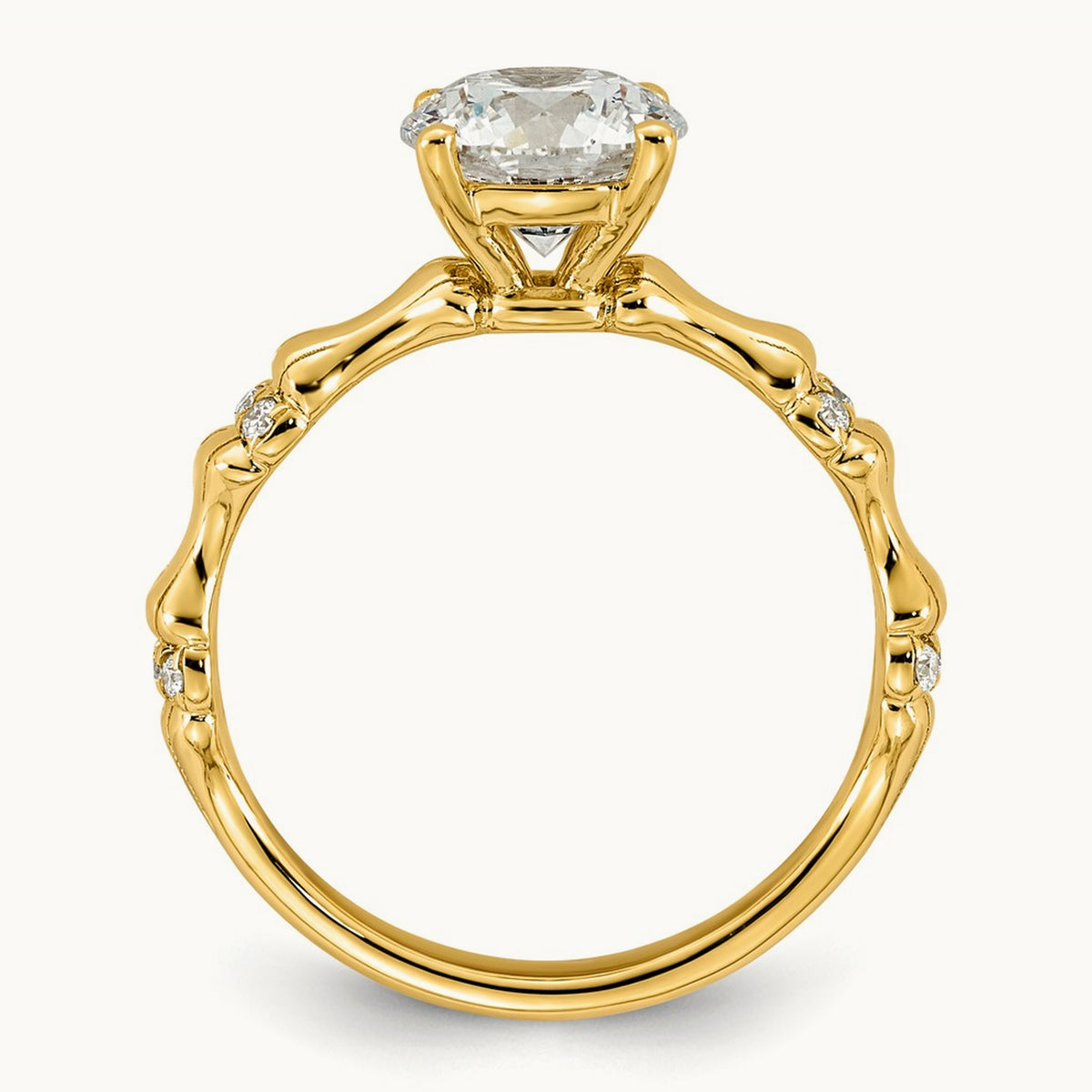 Round Center Ring, 1 5/8-3 1/8 ct Lab-Grown Diamond