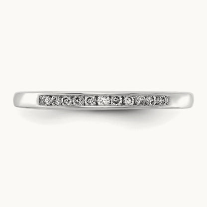 Channel Set Band, 0.10-1.00 ct tw Lab-Grown Diamond — 1/10 ct, 14K White Gold