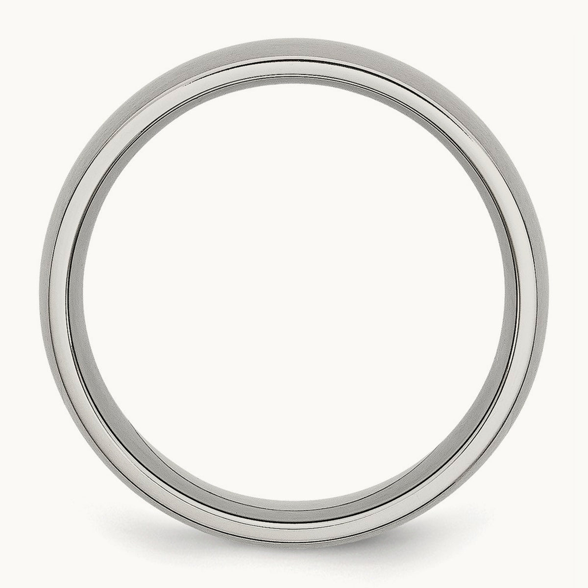 Brushed Half Round Band — 8mm, 12
