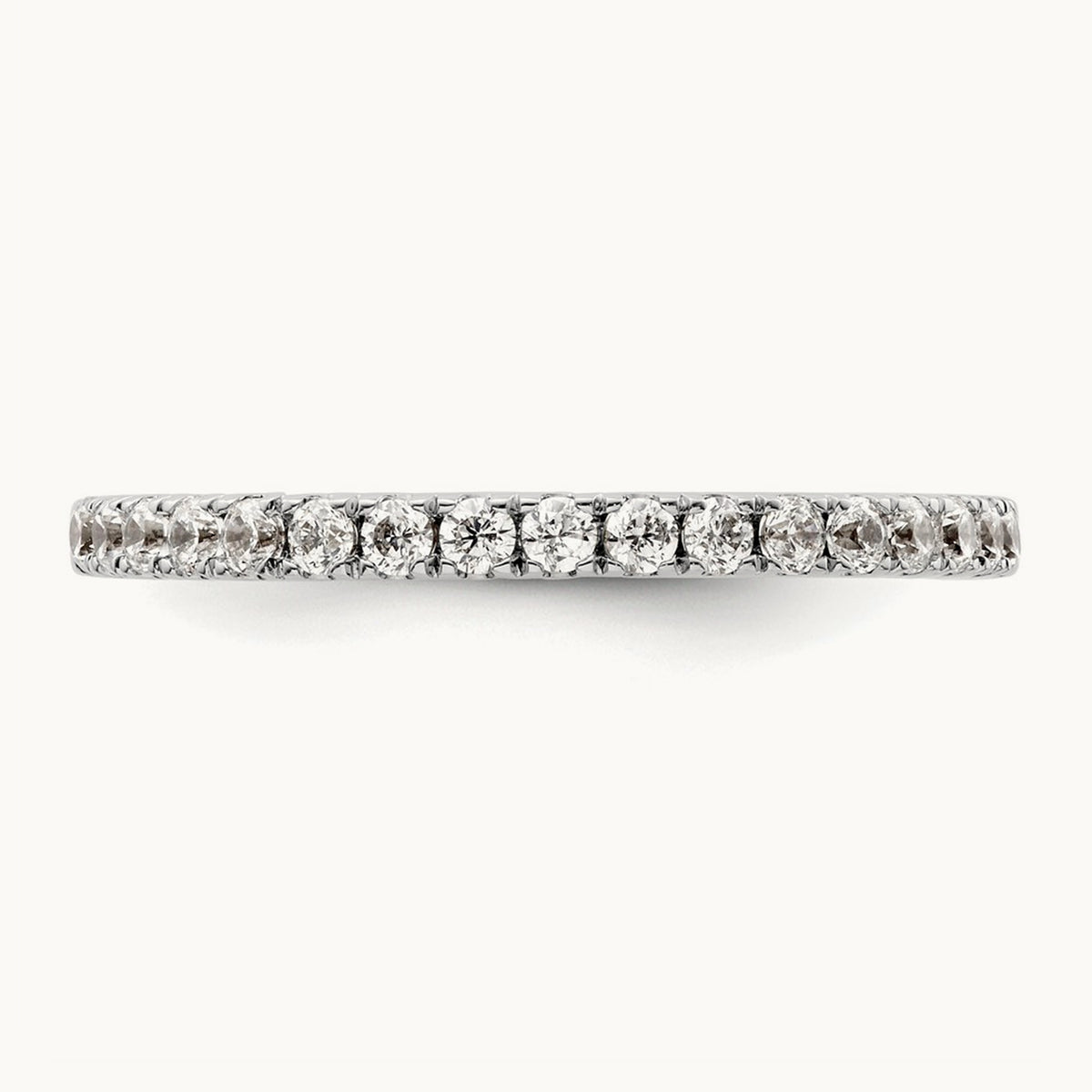 Diamond Wedding Band, 14K White Gold