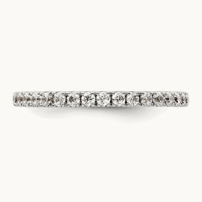 Diamond Wedding Band, 14K White Gold