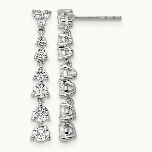 Dangle Post Earrings, 1.00 ct tw Lab-Grown Diamond