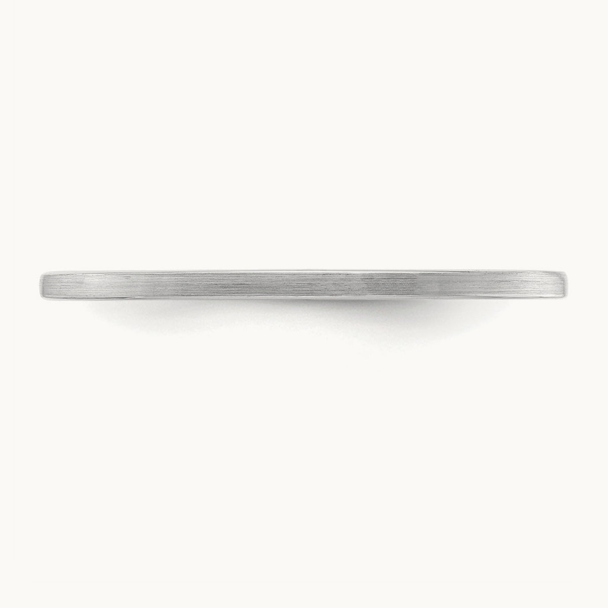 Flat Satin Stackable Band — 14K White Gold