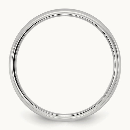 Lightweight Comfort Fit Band, 2.5mm, 10K White Gold