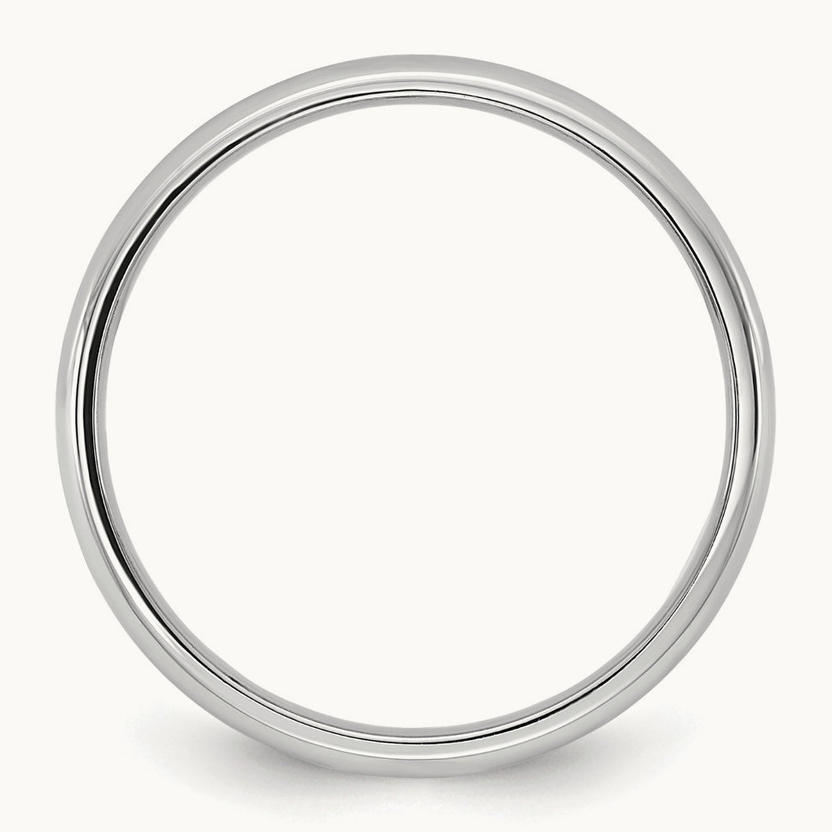Lightweight Comfort Fit Band, 2.5mm, 10K White Gold