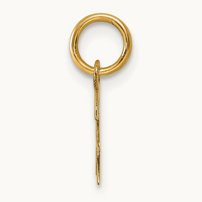 Small Script Letter H Initial Charm, 14K