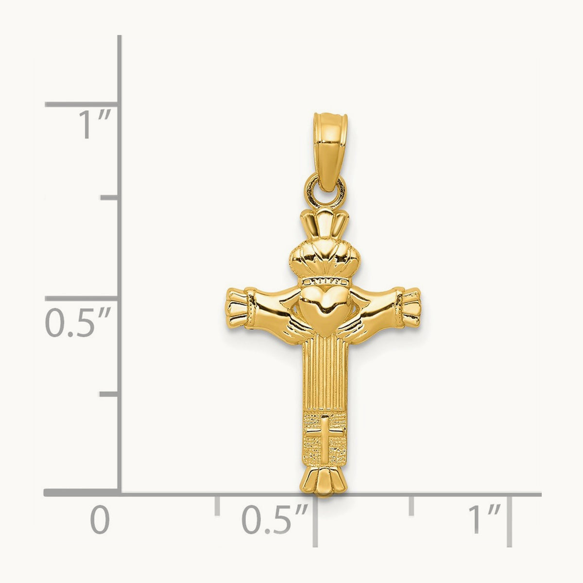Claddagh Cross Charm — photo set