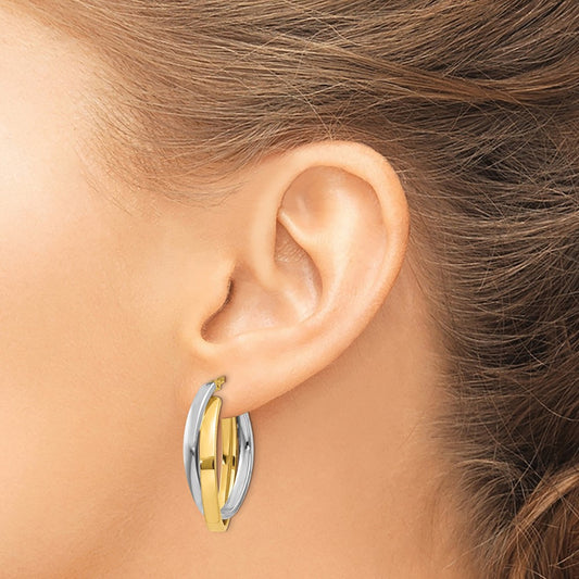 Oval Hoop Earrings — photo set