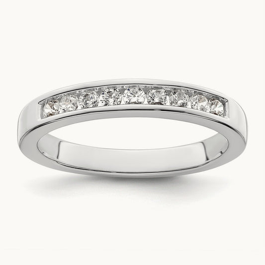 Channel-Set Wedding Band — 1/3 ct, Standard, 7
