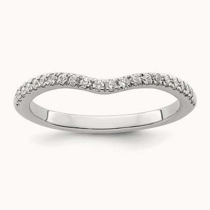 Diamond Wedding Band, 14K White Gold