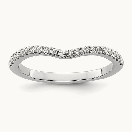 Diamond Wedding Band, 14K White Gold