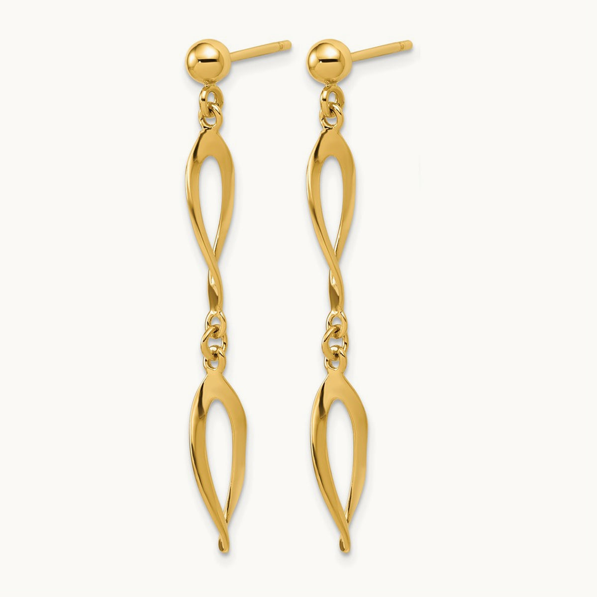 Polished Fancy Dangle Post Earrings — Leslie's — photo set