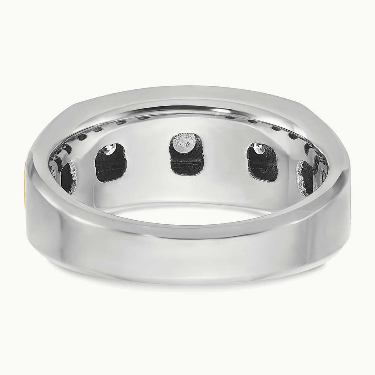 IBGoodman Men's Polished 5-Stone Diamond Ring, 14K Two-tone