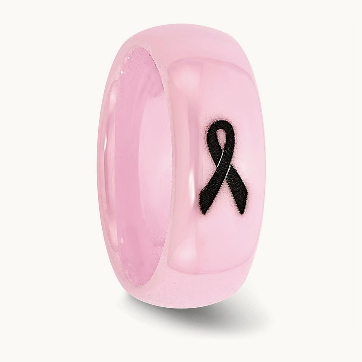 Laser Accented Ribbon Polished Band — photo set (2)