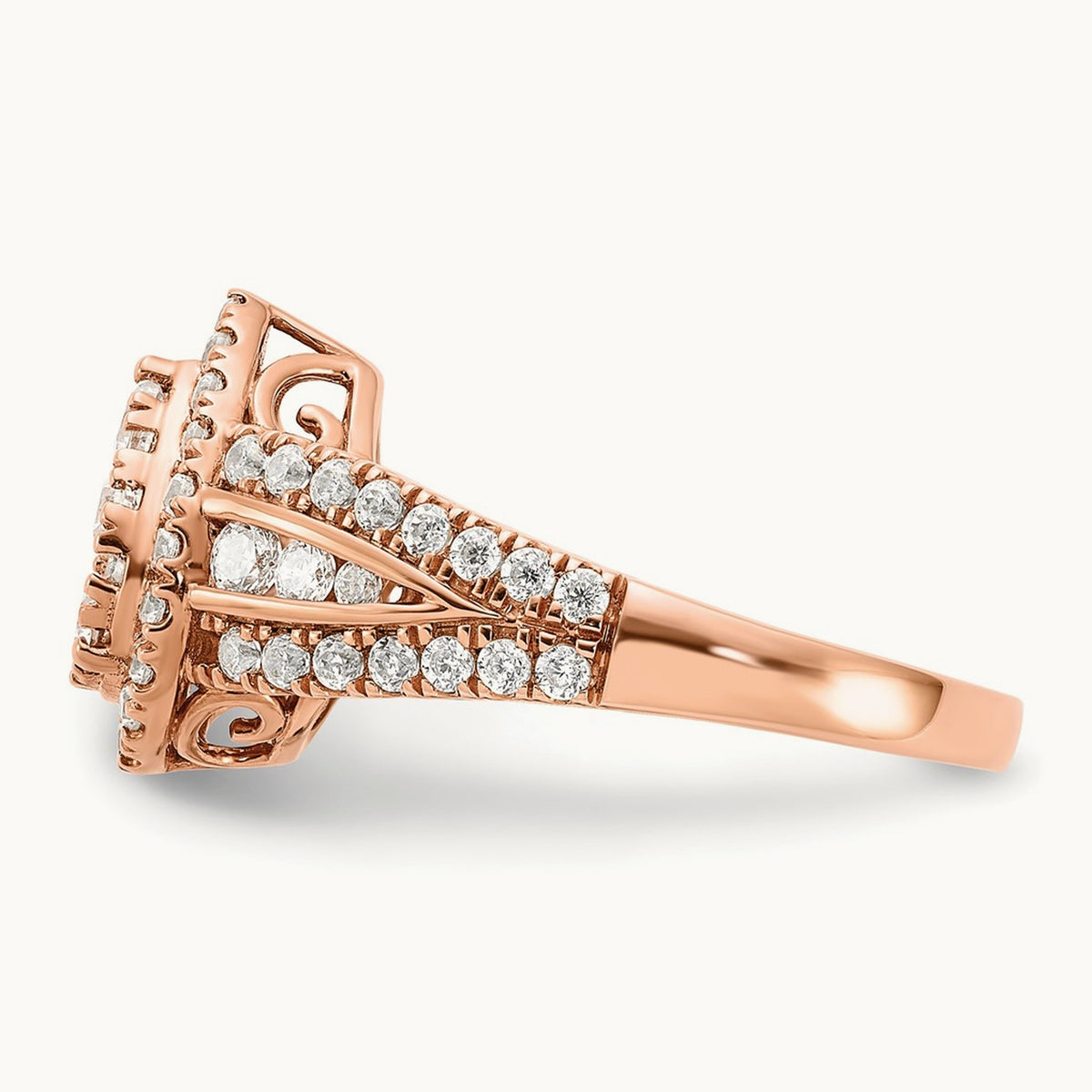 Cluster Engagement Ring, 1.25 ct tw Lab-Grown Diamond