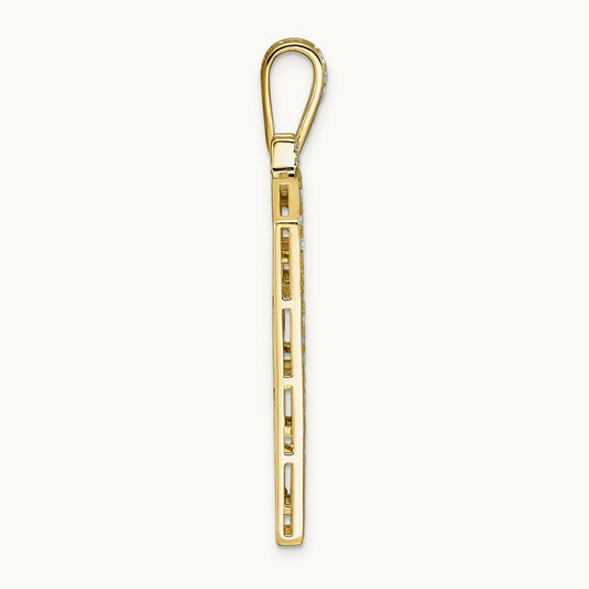 Initial A Large Pendant, 3.25 ct tw Lab-Grown Diamond