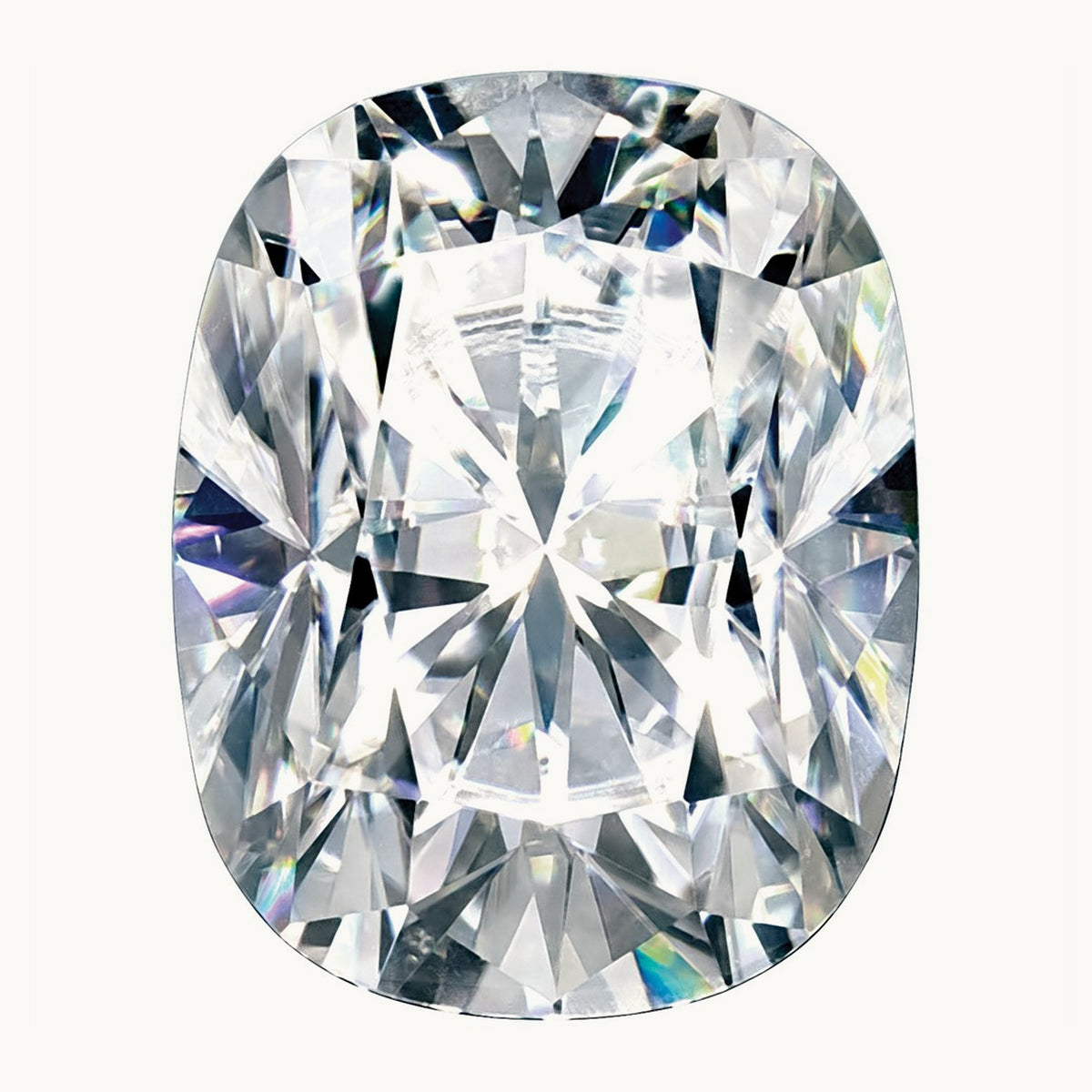 7X5mm Cushion Long Pure Light D-E-F Moissanite