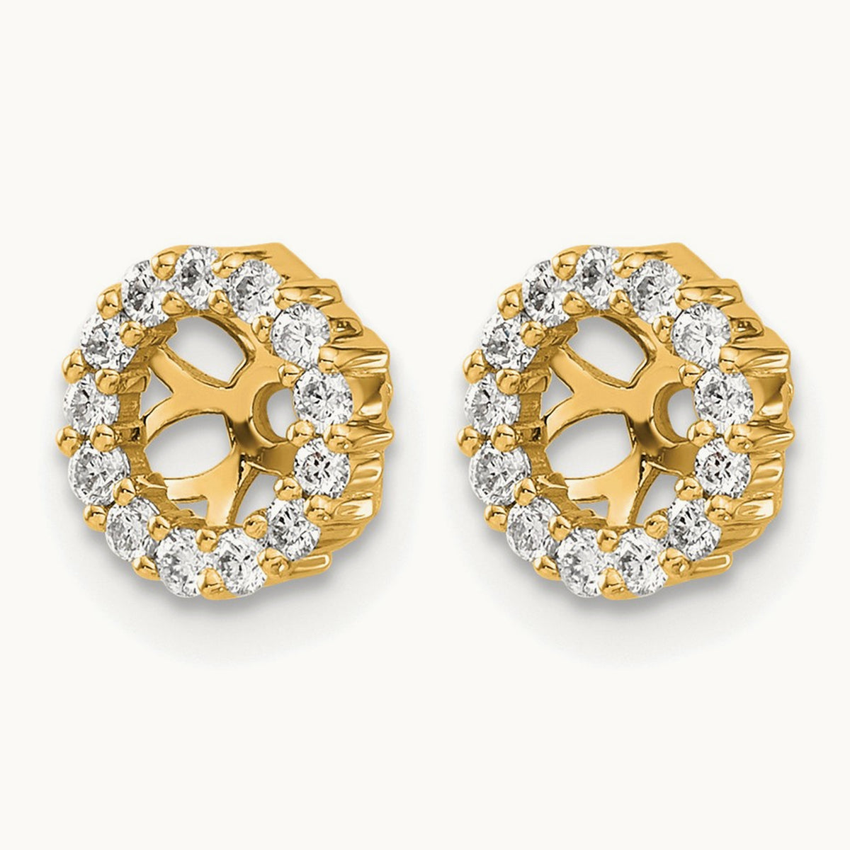 Earring Jacket, 0.25-0.50 ct tw Lab-Grown Diamond — 1/4 ct, 14K Yellow Gold