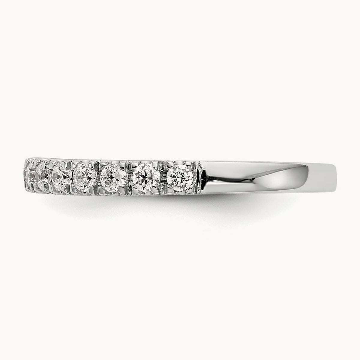 Diamond Wedding Band, 14K White Gold