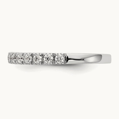 Diamond Wedding Band, 14K White Gold