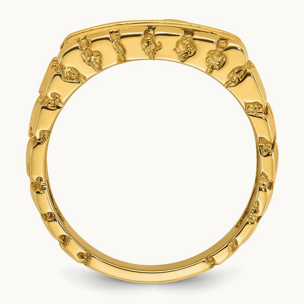 IBGoodman Men's Diamond Nugget Complete Ring, 14K