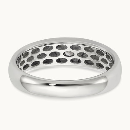 IB Goodman Mens Polished Diamond Ring Mounting, 14K White Gold