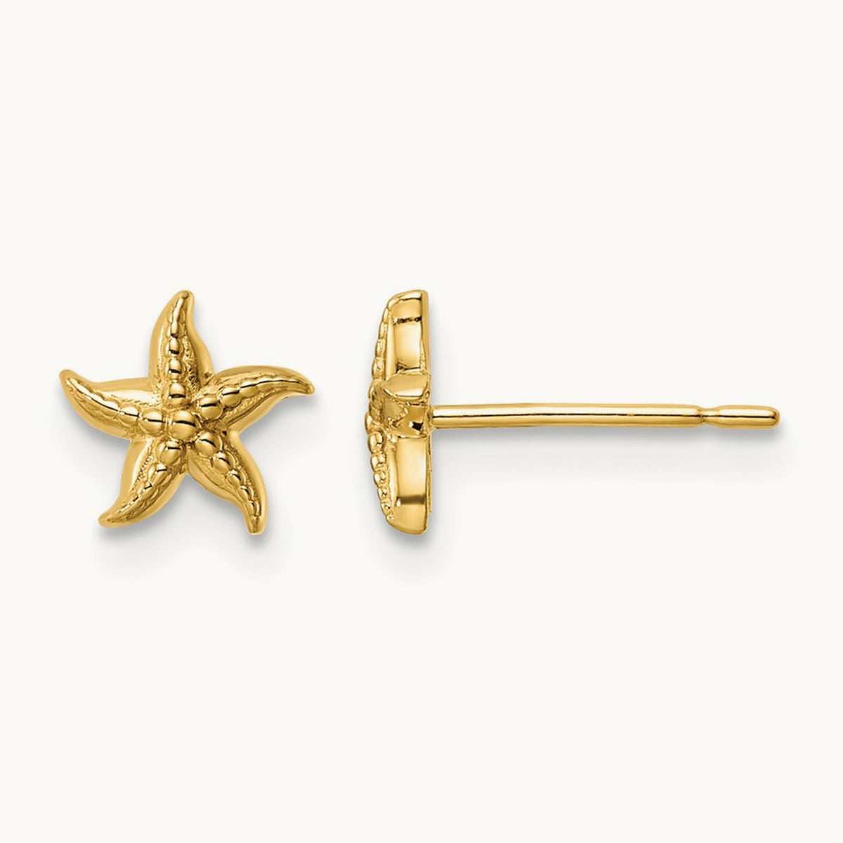 Starfish Post Earrings — 6.36mm