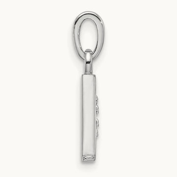 Diamond Letter A Initial Pendant, 14K White Gold