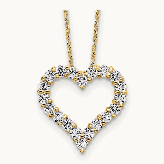 Heart Necklace, 1.00 ct tw Lab-Grown Diamond