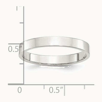 Sterling Silver 3mm Lightweight Flat Band