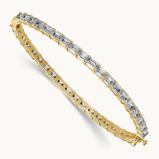 TO Bangle, 7.50 ct tw Lab-Grown Diamond — 14K Yellow Gold