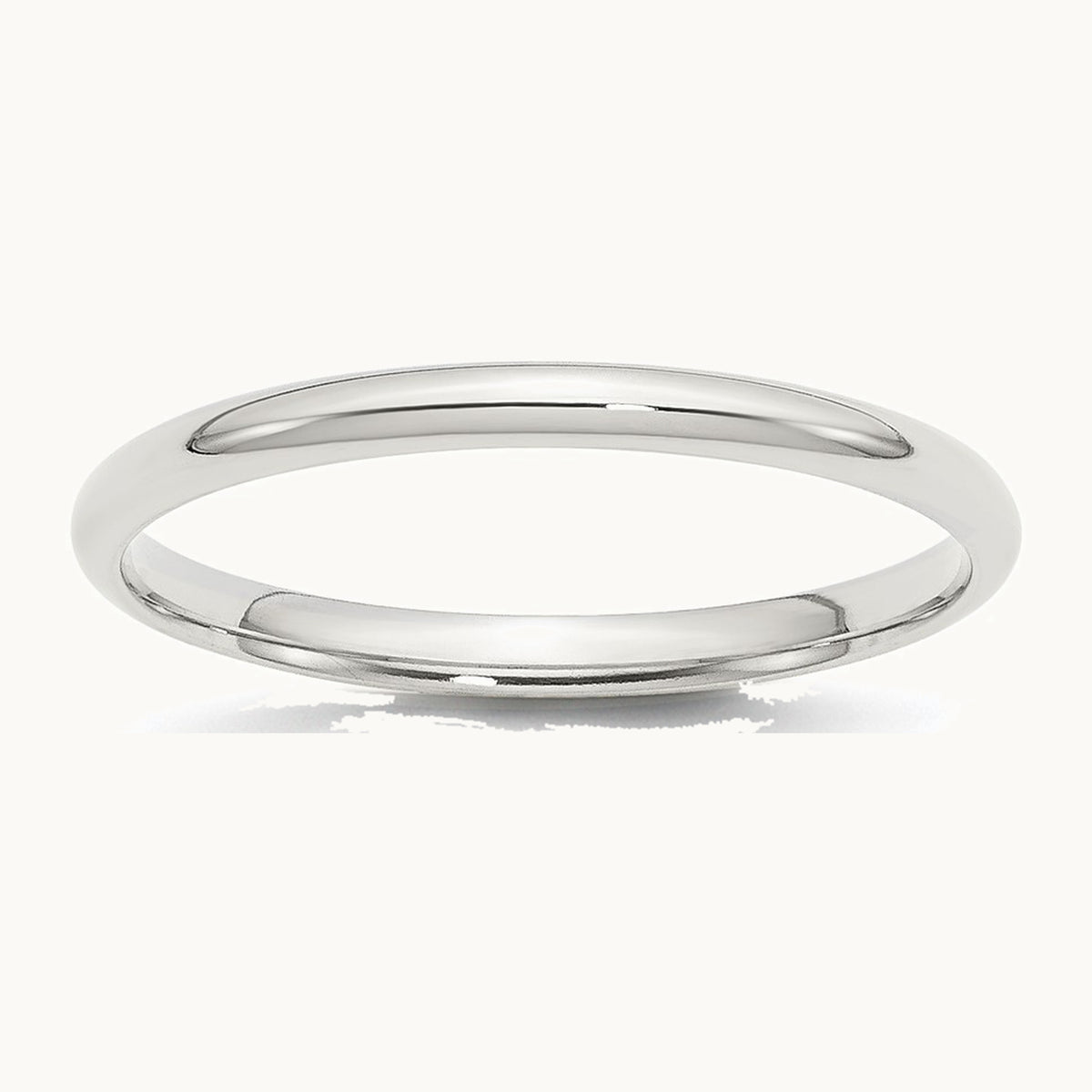 Sterling Silver 2mm Comfort Fit Band