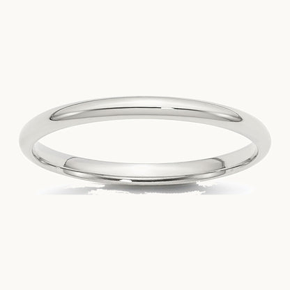 Sterling Silver 2mm Comfort Fit Band