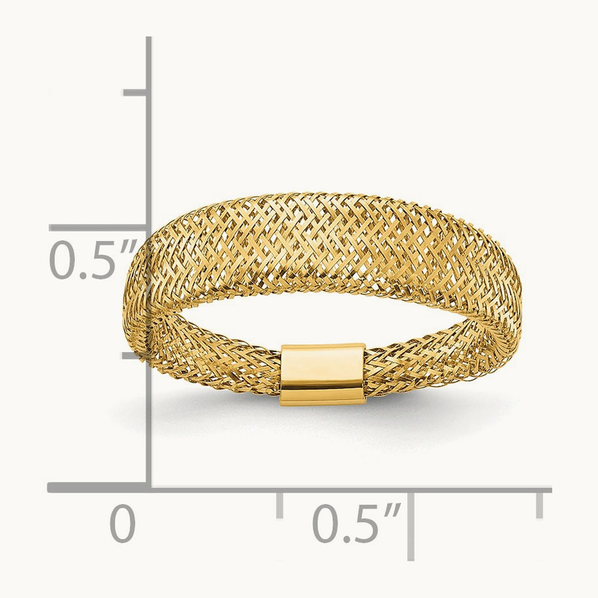 Mesh Tapered Stretch Ring — Leslie's