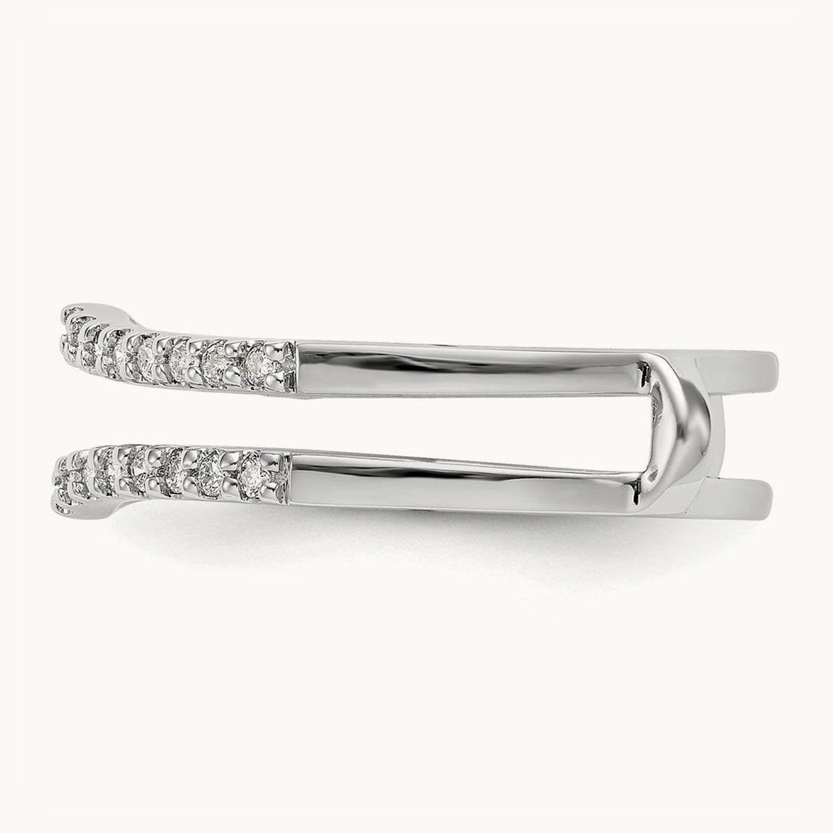 Diamond Guard, 14K Gold — 14K White Gold