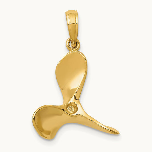 Polished 3-D Propeller Pendant — photo set