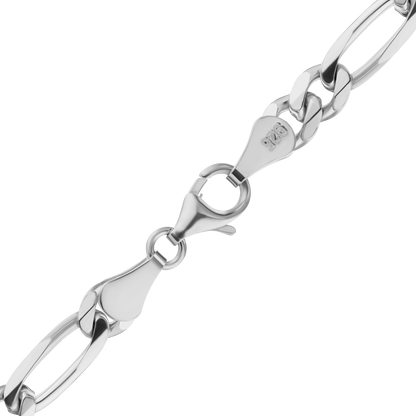 Classic Figaro Necklace, Sterling Silver