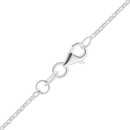 Light Flat Cable Necklace in sterling silver