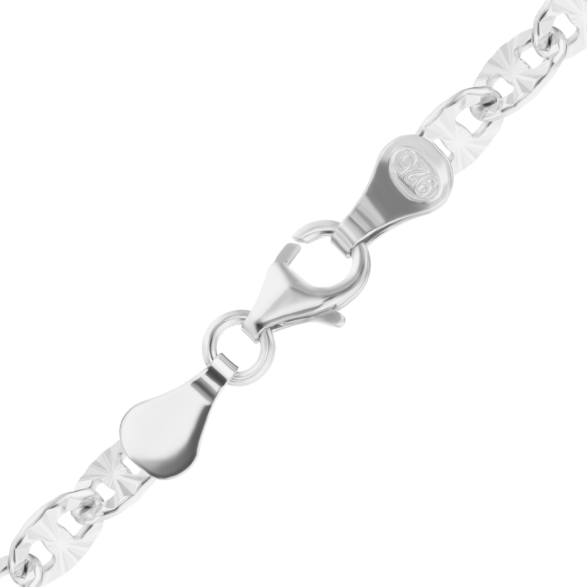 Mariner Cable Anklet in sterling silver
