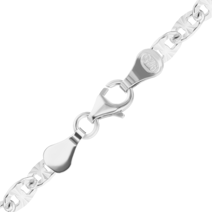 Mariner Cable Anklet in sterling silver