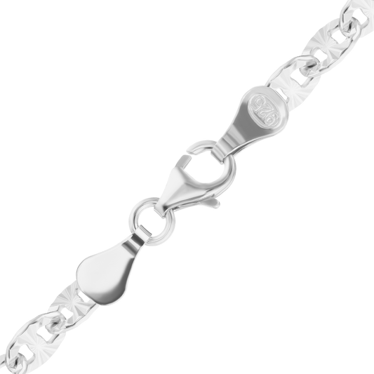 Mariner Cable Anklet in sterling silver