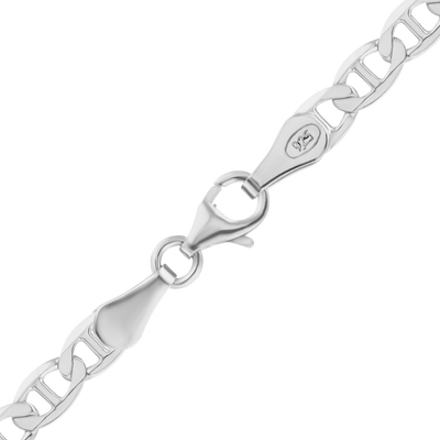 Mariner Curb Necklace, Sterling Silver