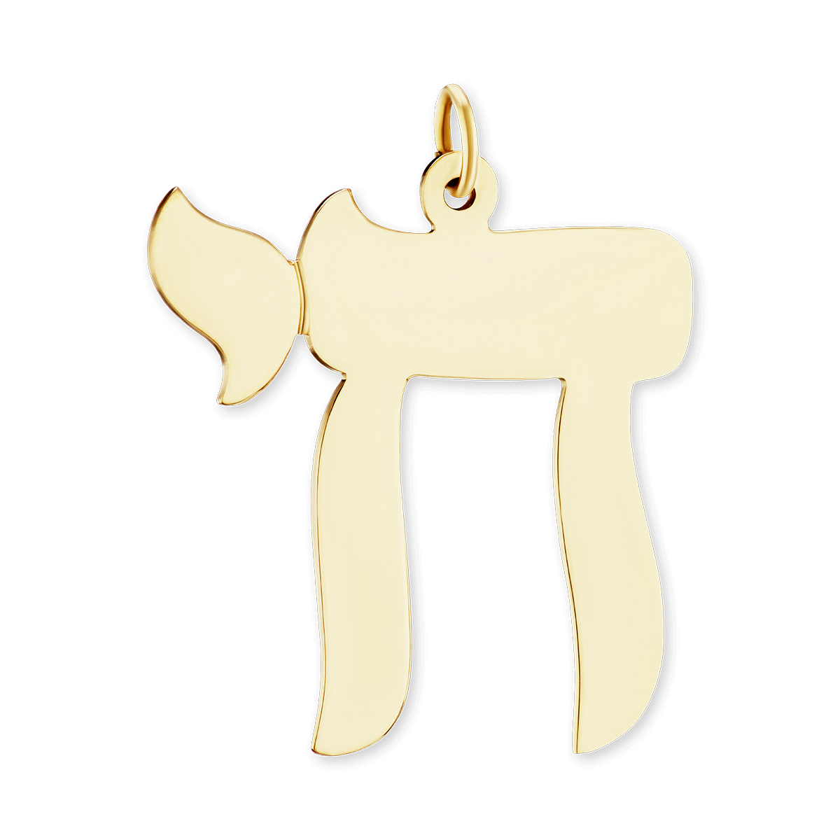 Chai Pendant, 14K Yellow Gold