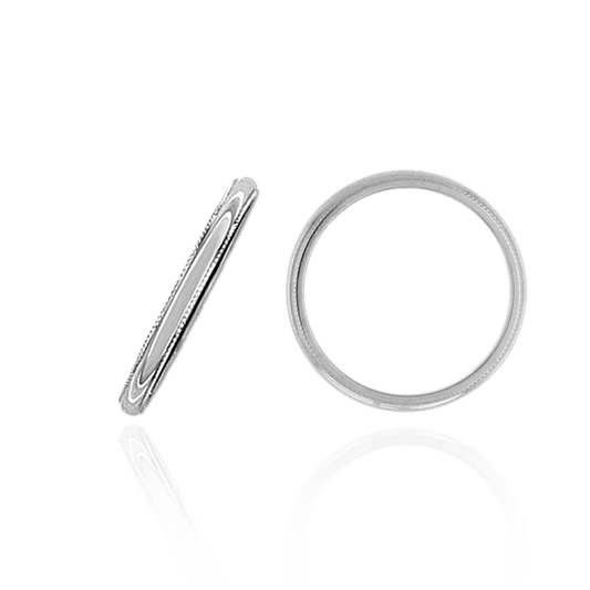 Milgrain Wedding Bands