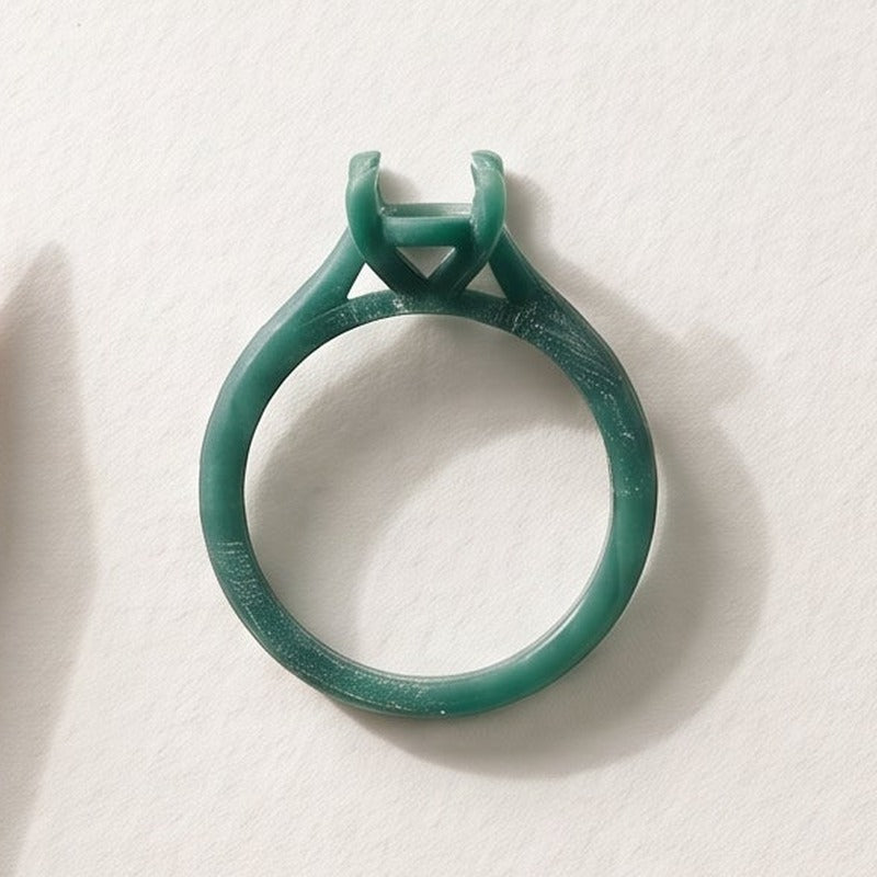 Wax model of the ring, ready to cast