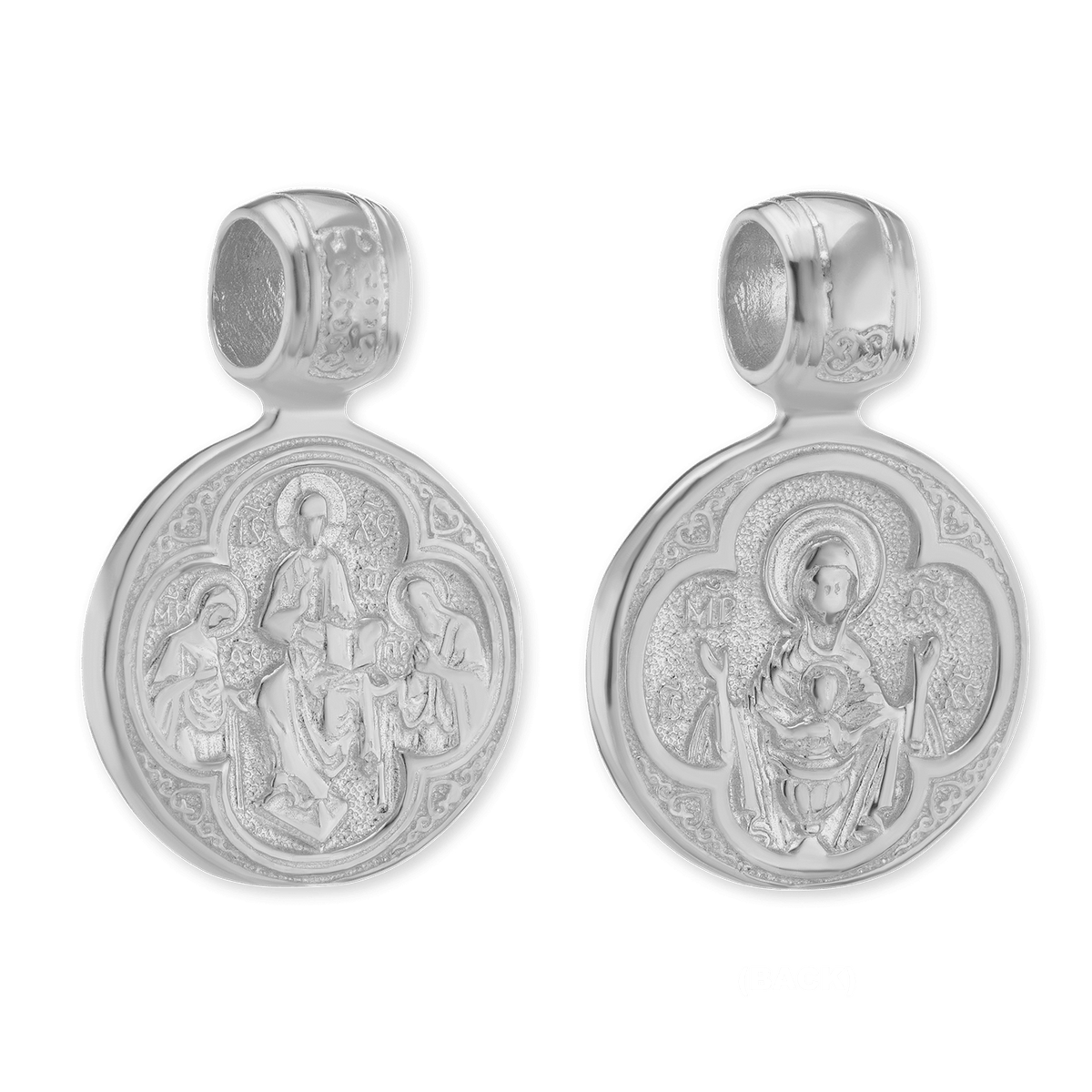 Resurrection Byzantine Double-Sided Pendant